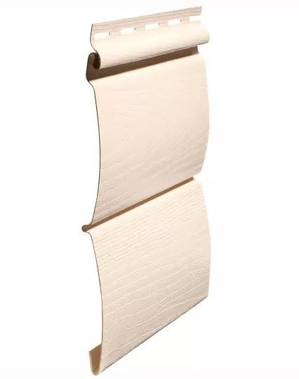 Виниловый сайдинг fineber (файнбер) - серия blockhouse (блокхаус) "бревно", слоновая кость купить в Заводоуковске