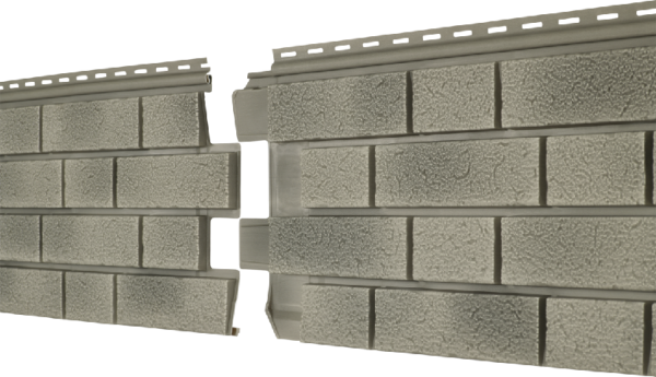 Фасадная панель Ю-пласт Стоун Хаус S-Lock Клинкер Балтик холодный цемент купить в Заводоуковске