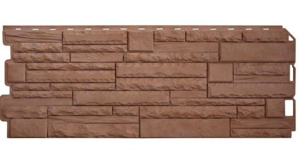 Фасадная панель Альта-Профиль Скалистый камень ЭКО Терракотовый купить в Заводоуковске