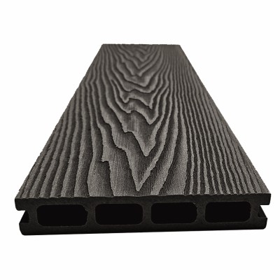 Террасная доская ДПК NanoWood Double 3D Антрацит