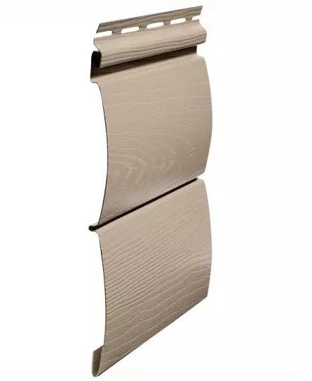 Виниловый сайдинг fineber (файнбер) - серия blockhouse (блокхаус) "бревно", сандал купить в Заводоуковске