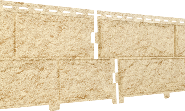 Фасадная панель Ю-Пласт Стоун-хаус камень золотистый (двойной замок) купить в Заводоуковске
