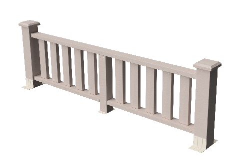 Ограждения декоративное ДПК GRINDERDECO Эрес выбеленый дуб купить в Заводоуковске