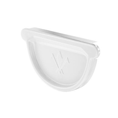 Водосток Aquasistem, система 125x90 - Заглушка универсальная с резиновым уплотнителем RR 20 Белый