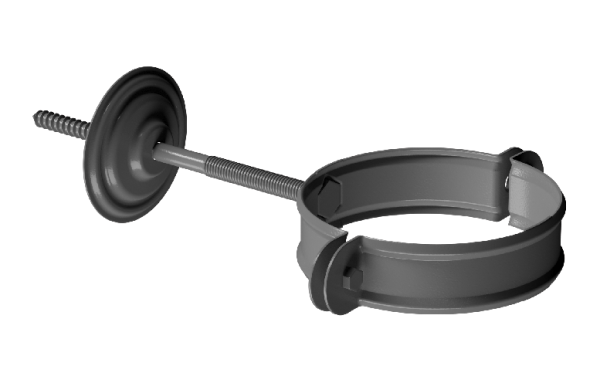 Хомут трубы D90 Döcke STAL PREMIUM Графит, (RAL 7024) купить в Заводоуковске