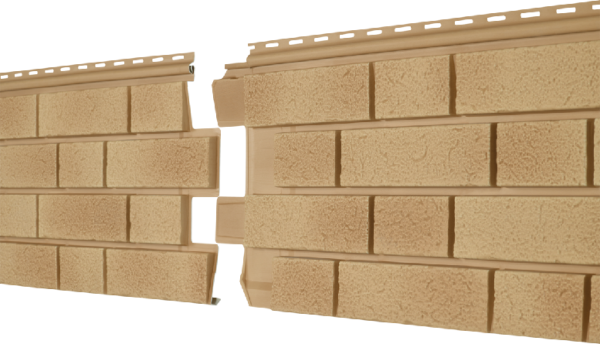 Фасадная панель Ю-пласт Стоун Хаус S-Lock Клинкер Балтик светлая медь купить в Заводоуковске