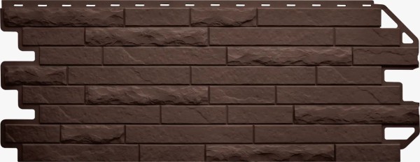 Фасадная панель Цокольный сайдинг Альта-профиль Кирпич-Антик ЭКО Коричневый купить в Заводоуковске