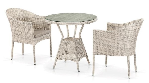 Комплект плетеной мебели AFINA из иск. ротанга T705ANT/Y350-W85 Latte 2Pcs купить в Заводоуковске
