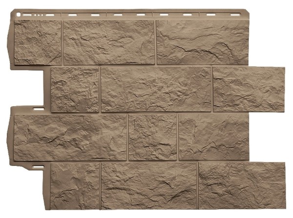 Фасадная панель Альта-Профиль Туф ЭКО Бежевый купить в Заводоуковске