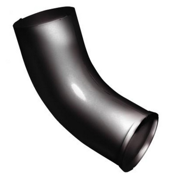 Водосток Grand Line 125x90 – Колено сливное RAL 9005 купить в Заводоуковске