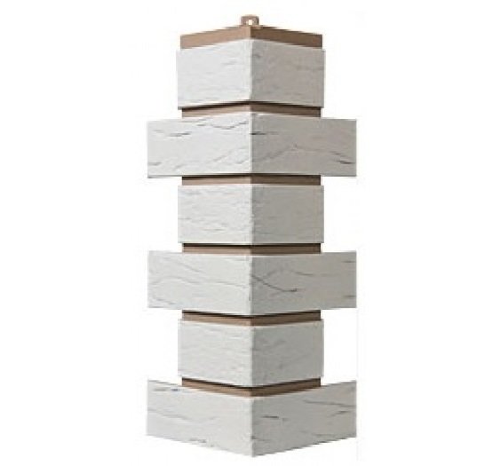 Угол T-Сайдинг-Кирпич Саман Белый купить в Заводоуковске