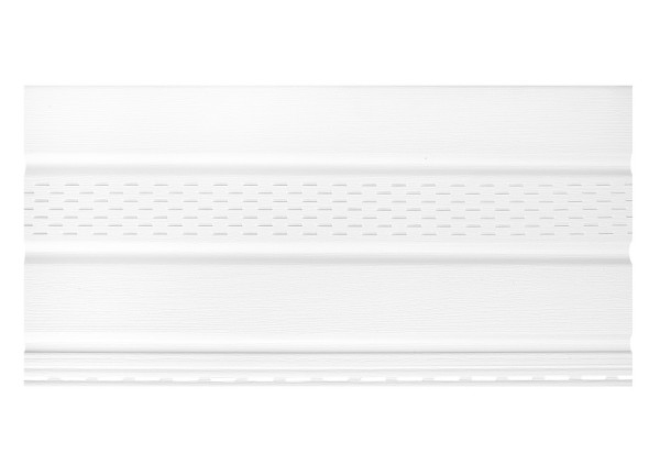 Софит к сайдингу ПЕРФОРАЦИЯ ПО ЦЕНТРУ TECOS БЕЛЫЙ купить в Заводоуковске