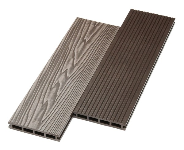 Террасная доска ДПК NanoWood двусторонняя New 3D тиснение + вельвет Венге купить в Заводоуковске