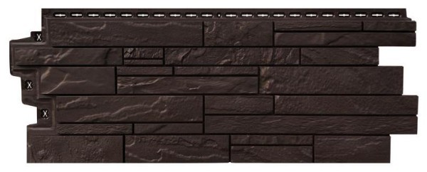 Фасадная панель Grand Line Скала Стандарт Шоколадный (коричневый) купить в Заводоуковске