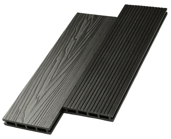 Террасная доска ДПК NanoWood двусторонняя New 3D тиснение + вельвет Графит купить в Заводоуковске