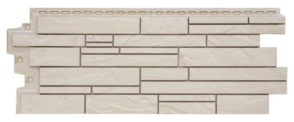 Фасадная панель Grand Line Скала Стандарт молочный купить в Заводоуковске