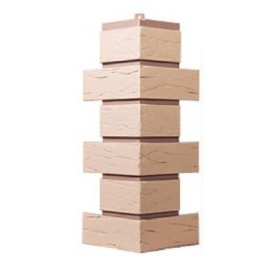 Угол T-Сайдинг-Кирпич Саман Желтый