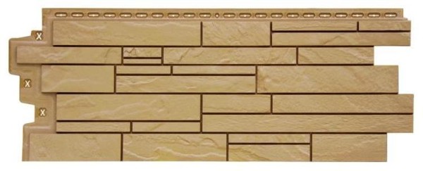 Фасадная панель Grand Line Скала Стандарт песочная купить в Заводоуковске