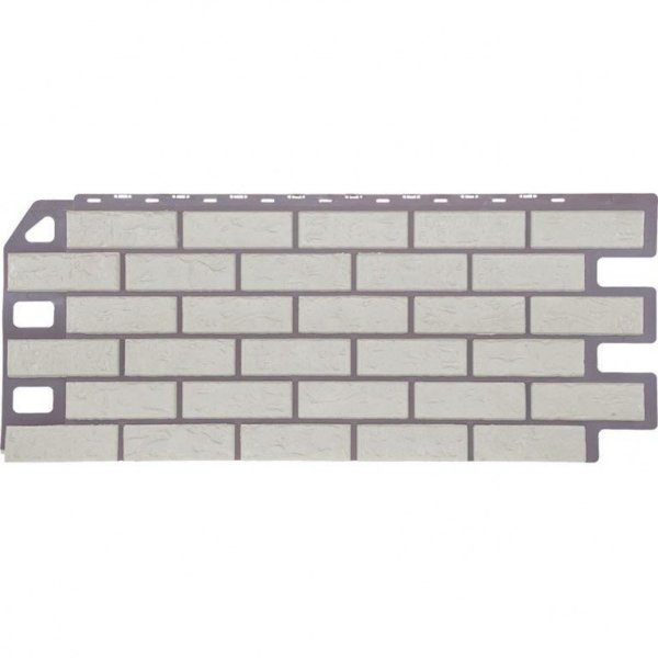 Фасадная панель FineBer, Кирпич, Мелованный белый купить в Заводоуковске