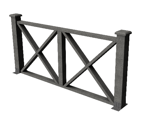 Ограждения декоративное ДПК GRINDERDECO Тауэр серый базальт купить в Заводоуковске