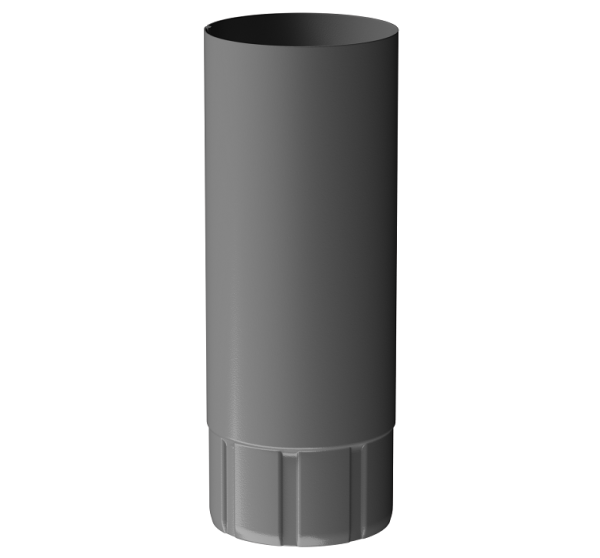 Труба водосточная 1 м D90 Döcke STAL PREMIUM Графит, (RAL 7024) купить в Заводоуковске