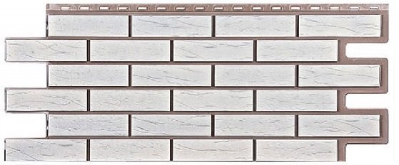 Фасадная панель T-Сайдинг-Кирпич Саман Белый купить в Заводоуковске