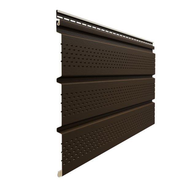 Софит Элит со сплошной перфорацией Коричневый (темный дуб) купить в Заводоуковске