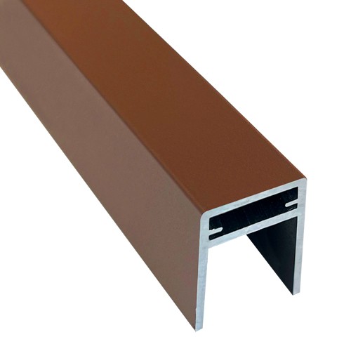 П-профиль Алюминиевый EasyDecking 35x25 Коричневый купить в Заводоуковске