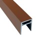 П-профиль Алюминиевый EasyDecking 35x25 Коричневый купить в Заводоуковске