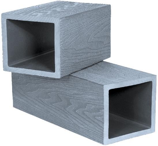 Столб опорный Polivan SINGARAJA 3D фактура дерева, серый купить в Заводоуковске