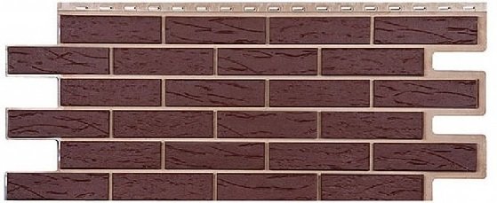 Фасадная панель T-Сайдинг-Кирпич Саман Коричневый купить в Заводоуковске