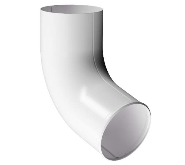 Отвод трубы D90 Döcke STAL PREMIUM Пломбир, (RAL 9010) купить в Заводоуковске