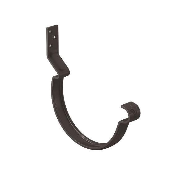 Водосток Aquasistem, система 150/100 - Крюк крепления желоба короткий RR 32 Тёмно Коричневый купить в Заводоуковске