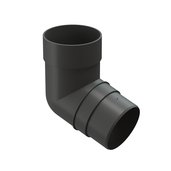 Колено 72˚ для водосточной трубы Docke Premium Графит купить в Заводоуковске