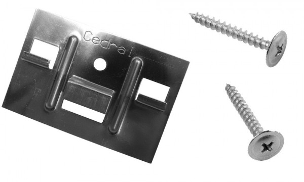 КЛЯММЕР + САМОРЕЗЫ 3,9Х30ММ ДЛЯ CEDRAL CLICK 250 ШТ (ПО ДЕРЕВУ) купить в Заводоуковске