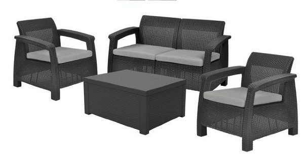 Комплект Corfu box set со столиком-ящиком для подушек (Европа) купить в Заводоуковске