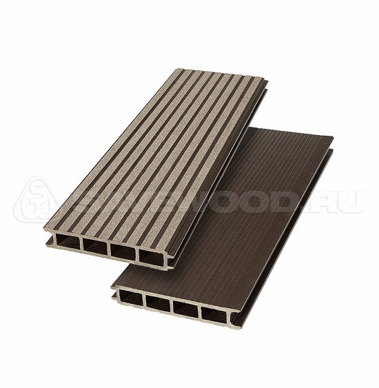 Террасная доска из ДПК SW Ulmus «SaveWood» темно-коричневый купить в Заводоуковске