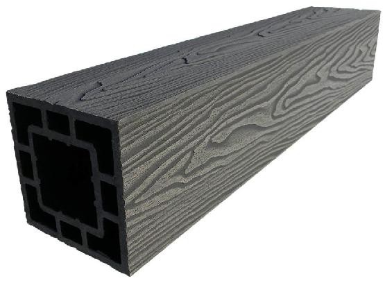 Столб опорный ДПК 3D GardenParkett фактура дерева Графит купить в Заводоуковске