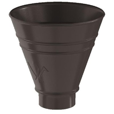 Водосток Aquasistem, система 125x90 - Воронка водосборная круглая RR 32 Тёмно-Коричневый