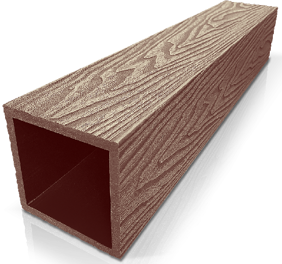 Столб ДПК 3D GardenParkett фактура дерева Светло-коричневый купить в Заводоуковске