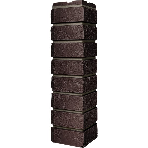 Угол наружный ДАЧНЫЙ Серия Баварский кирпич Темно коричневый купить в Заводоуковске