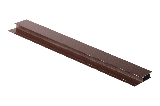 Профиль стыковочный, алюминиевый, бурый купить в Заводоуковске