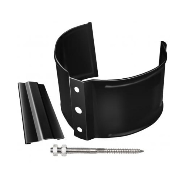 Водосток Grand Line 125x90 – Хомут трубы (на кирпич) RAL 9005 купить в Заводоуковске