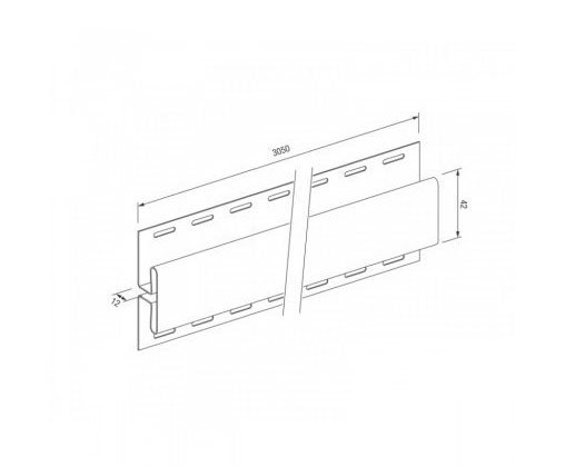 H-профиль для винилового сайдинга VOX STANDART купить в Заводоуковске