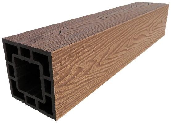 Столб опорный ДПК 3D GardenParkett фактура дерева Светло-коричневый купить в Заводоуковске