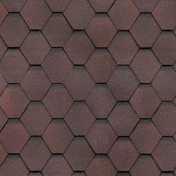 Гибкая черепица Shinglas, серия Классик, коллекция Кадриль – Гранат купить в Заводоуковске