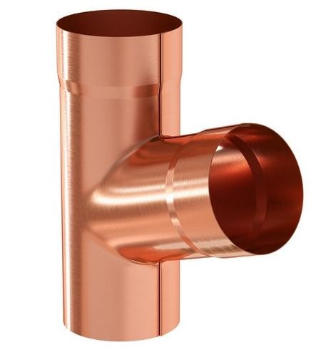 Водосток Aquasistem, система 150/100 - Тройник трубы медный купить в Заводоуковске