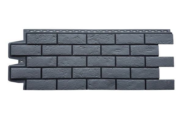 ФП Grand Line состаренный кирпич премиум Графит (шов RAL 9005) купить в Заводоуковске