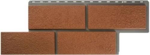 Фасадная панель Альта-Профиль Неаполитанский камень - Терракотовый купить в Заводоуковске