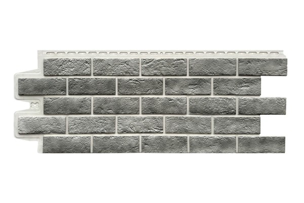 Фасадная панель Grand Line Состаренный кирпич Элит гранит, ШОВ белый купить в Заводоуковске